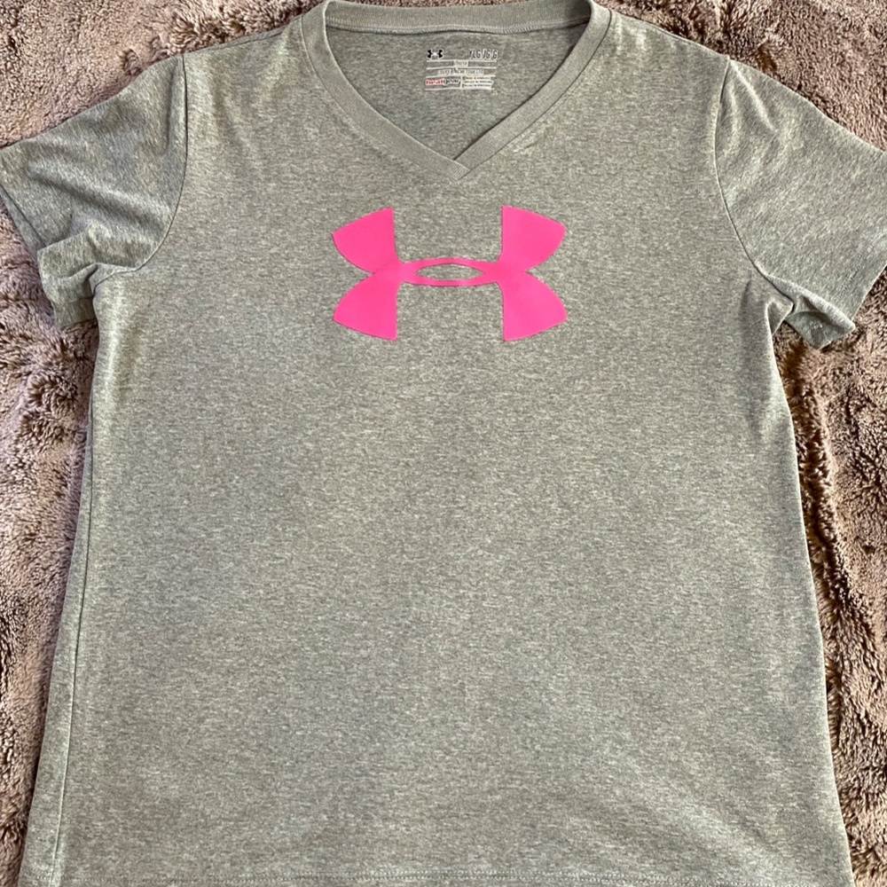 Under Armour Girl's Logo Tee